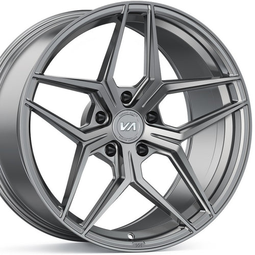 20x9 20x11 Variant Xenon Gunmetal concave staggered rims wheels by Kixx Motorsports https://www.kixxmotorsports.com/products/20-full-staggered-set-variant-xenon-20x9-20x11-gunmetal-wheels-forged