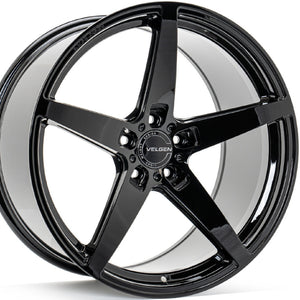 20" Velgen Classic5 V2 Black concave staggered wheels rims by KIxx Motorsports https://www.kixxmotorsports.com/products/20-full-staggered-set-velgen-classic-5-20x9-20x10-5-satin-black-wheels 949-610-6191