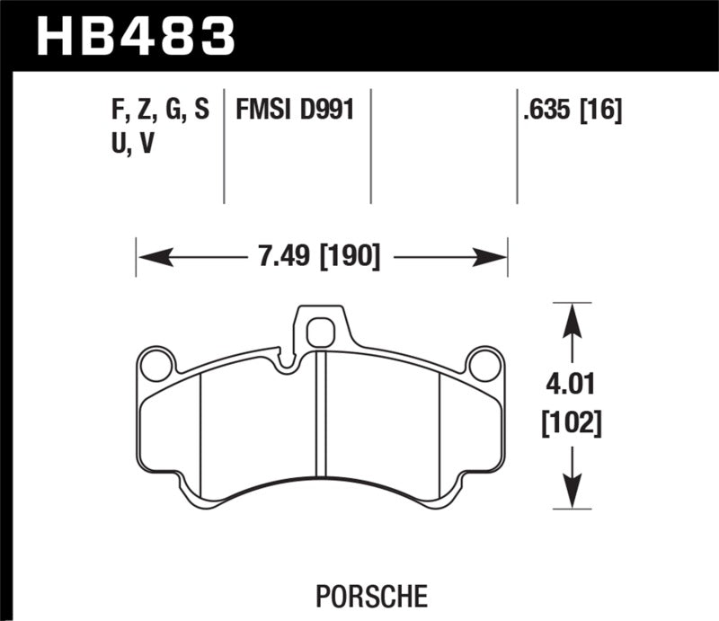 Hawk 06-12 Porsche 911 (997) Carrera 4S / 07-12 Porsche 911 (997) Turbo DTC-50 Race Front Brake Pads