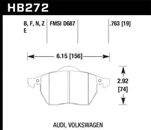 Hawk 00-06 Audi TT/00-06 TT Quattro 1.8L / 99-04 VW Golf GTI 2.8L Blue 9012 Race Front Brake Pads