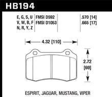 Hawk 96 & 00-02 Dodge Viper GTS / 92-02 Viper / 00-02 Viper RT10 Blue 9012 Front Race Brake Pads