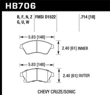 Hawk 11-12 Chevy Cruze Eco/LS/1LT/2LT/LTZ / 12 Sonic LS/LT/LTZ DTC-70 Front Race Brake Pads