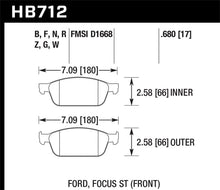 Hawk 13 Ford Focus DTC-60 Front Race Brake Pads