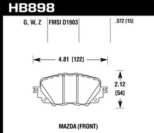 Hawk 17-19 Fiat 124 Spider Performance Ceramic Front Brake Pads
