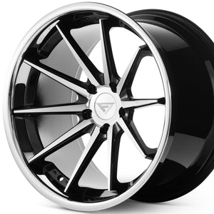 Ferrada FR4 Machine Black / Chrome Lip