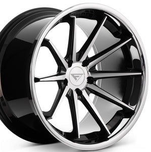 Ferrada FR4 Machine Black / Chrome Lip