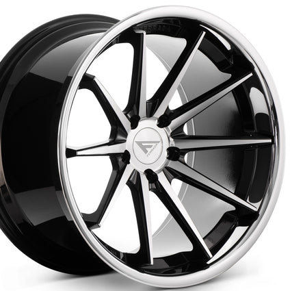 Ferrada FR4 Machine Black / Chrome Lip