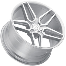 Blaque Diamond BD-17-6 24x10 Silver w Machine Face