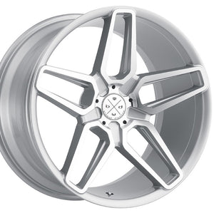Blaque Diamond BD-17-6 24x10 Silver w Machine Face