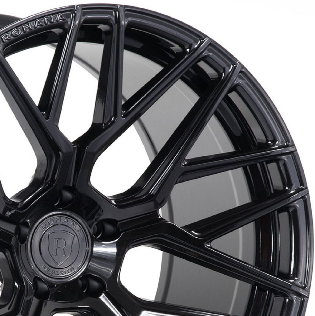 Rohana RFX10 Gloss Black Concave Forged Wheels