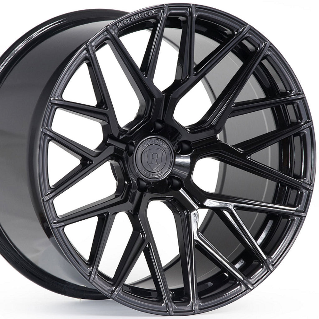 Rohana RFX10 Gloss Black Concave Forged Wheels